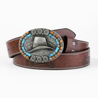 Vintage Style Simple Style Solid Color Pu Leather Wooden Beads Unisex Leather Belts main image 9
