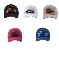 Unisex Embroidery Vintage Style Simple Style Letter Curved Eaves Baseball Cap main image 3