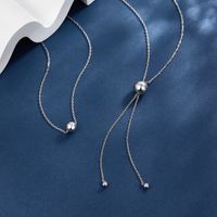 Sterling Silver White Gold Plated Elegant Round Round Round Dots Necklace main image 1