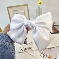 Women's Sweet Bow Knot Satin Hair Clip sku image 3