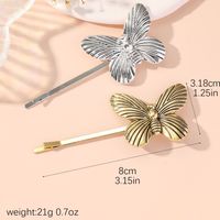 Mujeres Estilo Simple Estilo Clásico Mariposa Metal Enchapado Pinza Para El Cabello main image 3