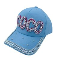 Women's Retro Streetwear Letter Rhinestone Curved Eaves Baseball Cap main image 3