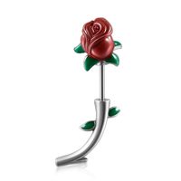 1 Piece Elegant Lady Classic Style Rose 304 Stainless Steel Copper Ear Studs Cartilage Earrings sku image 1