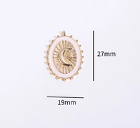 Wholesale Basic Simple Style Classic Style Geometric Constellation Copper Gold Plated Glass Zircon main image 2
