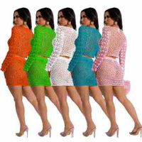 Holiday Daily Beach Women's Vacation Solid Color Polyester Skirt Sets Shorts Sets main image 4