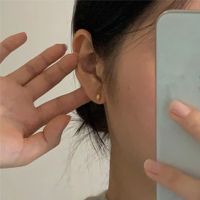 1 Pair Simple Style Geometric Plating Inlay Sterling Silver Pearl Ear Studs main image 1