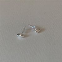 1 Pair Simple Style Geometric Plating Inlay Sterling Silver Pearl Ear Studs main image 3