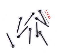100 PCS/Package Basic Modern Style Classic Style Solid Color Plastic Ear Studs main image 2