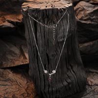 Casual Geometric Sterling Silver Chain Women's Pendant Necklace main image 4