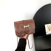 Women's Pu Leather Marble Classic Style Flip Cover Shoulder Bag main image 3