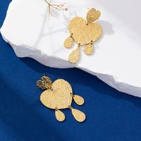 1 Pair Elegant Lady Modern Style Leaf Flower Plating 316 Stainless Steel  18K Gold Plated Drop Earrings sku image 8