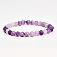 Purple Heart Stone Elegant Simple Style Geometric Bracelets main image 4