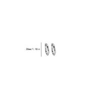 1 Paar Einfacher Stil Pendeln Runden Überzug Kupfer Ohrringe sku image 1