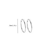 1 Pair Simple Style Commute Round Plating Copper Earrings sku image 5