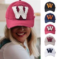 Women's Simple Style British Style Letter Curved Eaves Baseball Cap main image 1