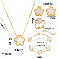 304 Stainless Steel 18K Gold Plated Luxurious Shiny Pentagram Bracelets Necklace sku image 31