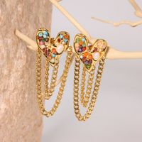 1 Pair Simple Style Classic Style Color Block Inlay Freshwater Pearl Titanium Steel Pearl Drop Earrings main image 1
