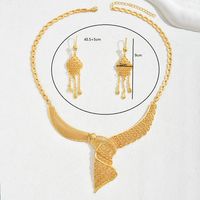 Elegant Argyle Alloy 18K Gold Plated Women's Jewelry Set main image 3
