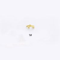 1 Piece Nose Rings & Studs Simple Style Classic Style Heart Shape Copper Plating Gold Plated Nose Rings & Studs sku image 4