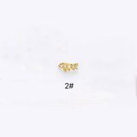 1 Piece Nose Rings & Studs Simple Style Classic Style Heart Shape Copper Plating Gold Plated Nose Rings & Studs sku image 10