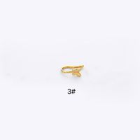 1 Piece Nose Rings & Studs Simple Style Classic Style Heart Shape Copper Plating Gold Plated Nose Rings & Studs sku image 8