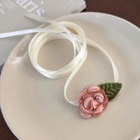 Women's Elegant Romantic Bow Knot Cloth Flowers Hair Clip sku image 2