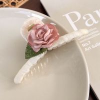 Women's Elegant Romantic Bow Knot Cloth Flowers Hair Clip sku image 5
