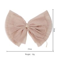 Women's Elegant Luxurious Bow Knot Gauze Braid Hair Clip main image 3