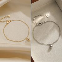 Wholesale Simple Style Solid Color Copper Plating 18K Gold Plated Silver Plated Bracelets main image 1