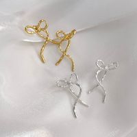 1 Pair Elegant Vacation Bow Knot Plating Alloy Gold Plated Silver Plated Ear Studs main image 5