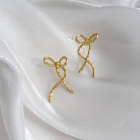1 Pair Elegant Vacation Bow Knot Plating Alloy Gold Plated Silver Plated Ear Studs main image 7