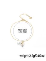 Wholesale Simple Style Solid Color Copper Plating 18K Gold Plated Silver Plated Bracelets sku image 1