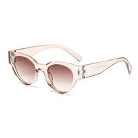 Simple Style Classic Style Solid Color Pc Oval Frame Full Frame Women's Sunglasses sku image 7
