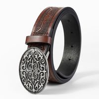 Vintage Style Classic Style Color Block Pu Leather Plating Inlay Turquoise Women's Leather Belts main image 8