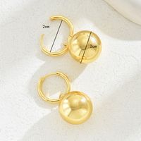 1 Pair Bridal Modern Style Classic Style Round Solid Color Copper Drop Earrings main image 2