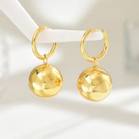 1 Pair Bridal Modern Style Classic Style Round Solid Color Copper Drop Earrings main image 3