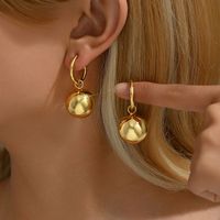 1 Pair Bridal Modern Style Classic Style Round Solid Color Copper Drop Earrings main image 1