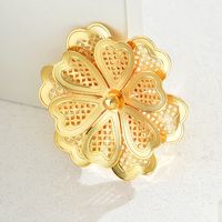 Simple Style Classic Style Flower Alloy Plating Women's Brooches 1 Piece sku image 1