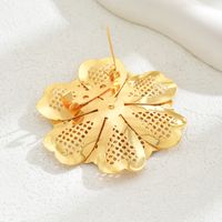 Simple Style Classic Style Flower Alloy Plating Women's Brooches 1 Piece main image 3