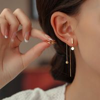 3 Pieces Simple Style Classic Style Solid Color Inlay Copper Zircon Ear Studs main image 2