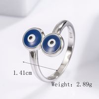 Sterling Silver White Gold Plated Casual Classical Funny Plating Inlay Snake Zircon Rings sku image 7