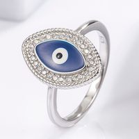 Sterling Silver White Gold Plated Casual Classical Funny Plating Inlay Snake Zircon Rings main image 4