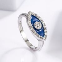 Sterling Silver White Gold Plated Casual Classical Funny Plating Inlay Snake Zircon Rings main image 6