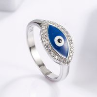 Sterling Silver White Gold Plated Casual Classical Funny Plating Inlay Snake Zircon Rings main image 7
