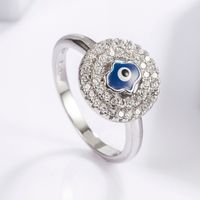 Sterling Silver White Gold Plated Casual Classical Funny Plating Inlay Snake Zircon Rings main image 8