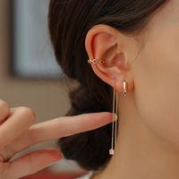 3 Pieces Simple Style Classic Style Solid Color Inlay Copper Zircon Ear Studs sku image 9