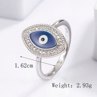Sterling Silver White Gold Plated Casual Classical Funny Plating Inlay Snake Zircon Rings sku image 13