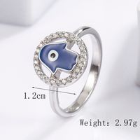 Sterling Silver White Gold Plated Casual Classical Funny Plating Inlay Snake Zircon Rings sku image 22