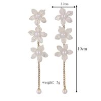1 Pair Vacation Sweet Flower Inlay Alloy Pearl Ear Studs main image 2