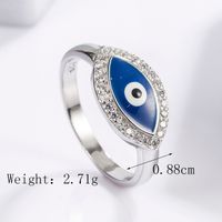 Sterling Silver White Gold Plated Casual Classical Funny Plating Inlay Snake Zircon Rings sku image 6